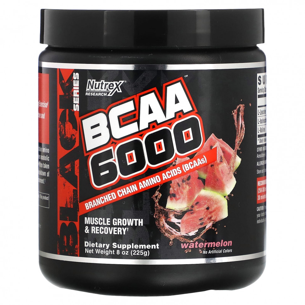   (Iherb) Nutrex Research, BCAA 6000, , 225  (8,2 )    -     , -, 