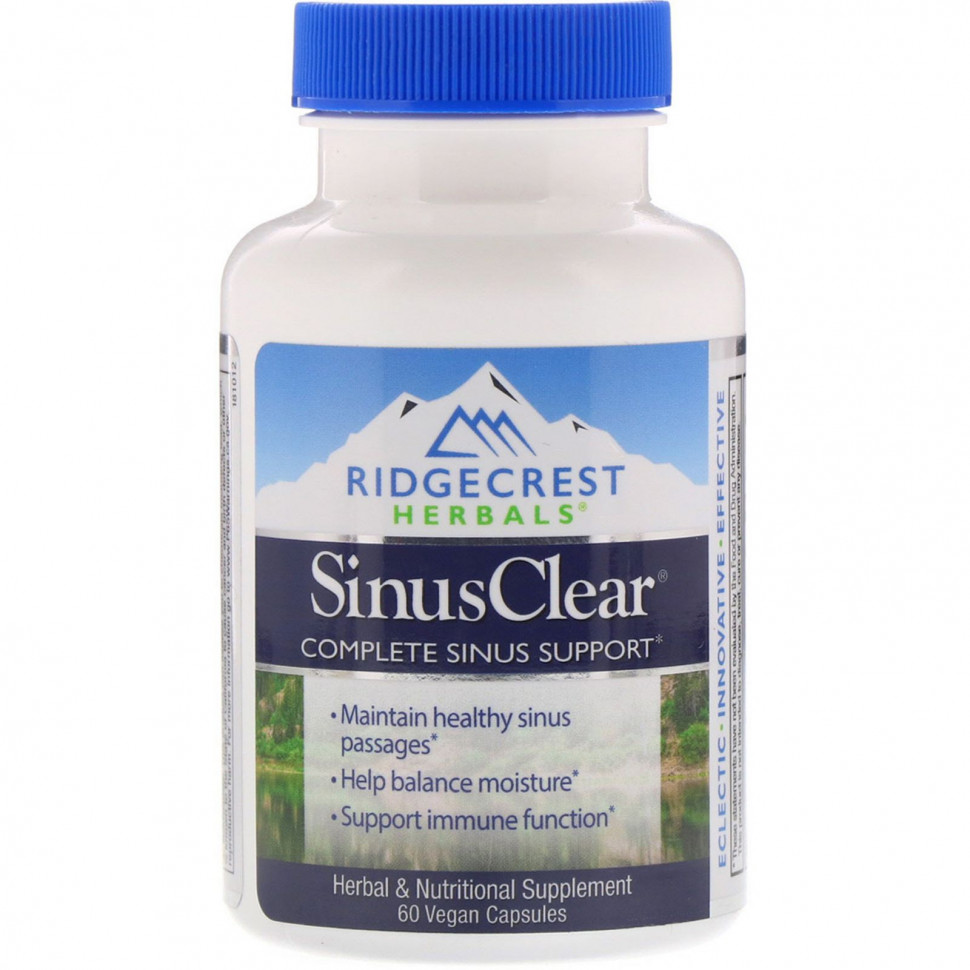   (Iherb) RidgeCrest Herbals, SinusClear, 60      -     , -, 