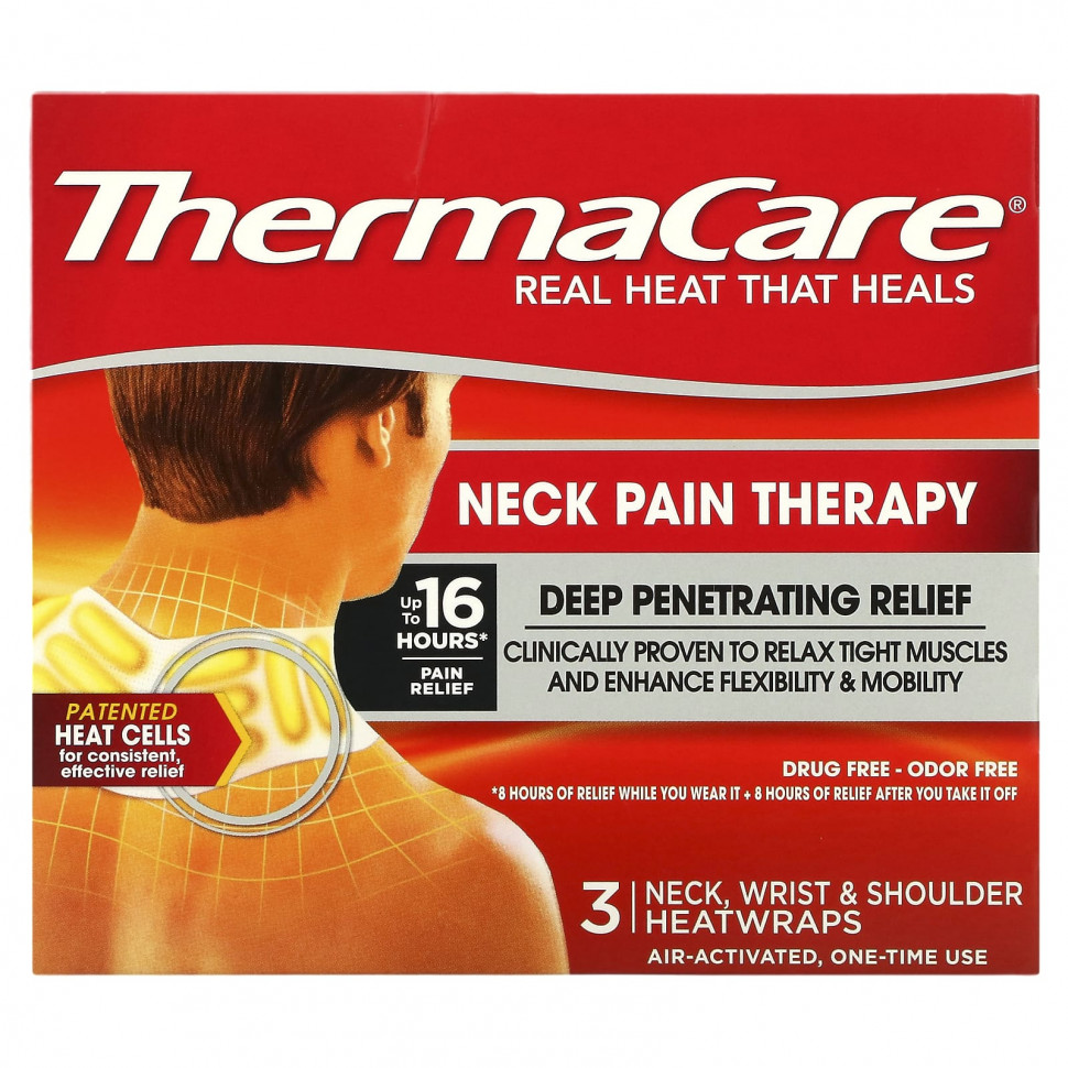���� ������ (Iherb) ThermaCare, ���������� ���� � ���, 3 �������� ����������� ��� ���, �������� � ����, ������ �� 2180 ���