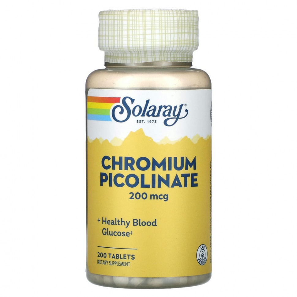 ���� ������ (Iherb) Solaray, ��������� �����, 200 ���, 200 ��������, ������ �� 2030 ���