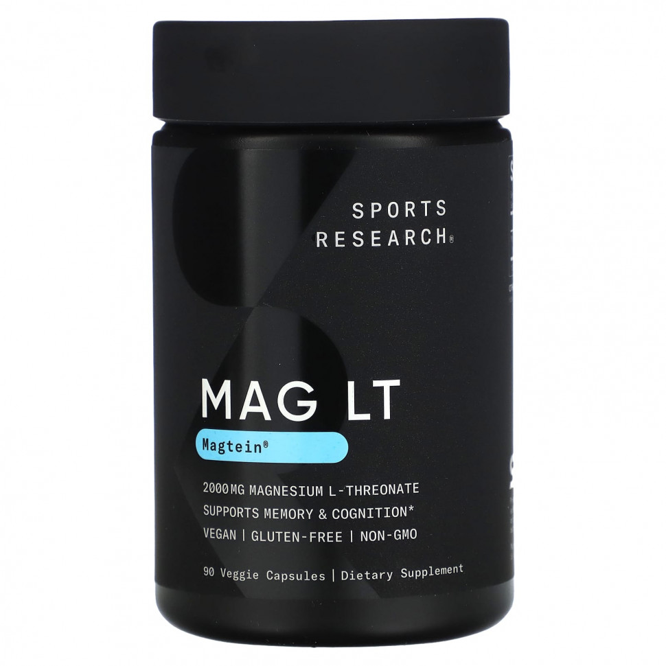 ���� ������ (Iherb) Sports Research, MAG LT, Magtein, 2000 ��, 90 ������������ ������, ������ �� 7390 ���