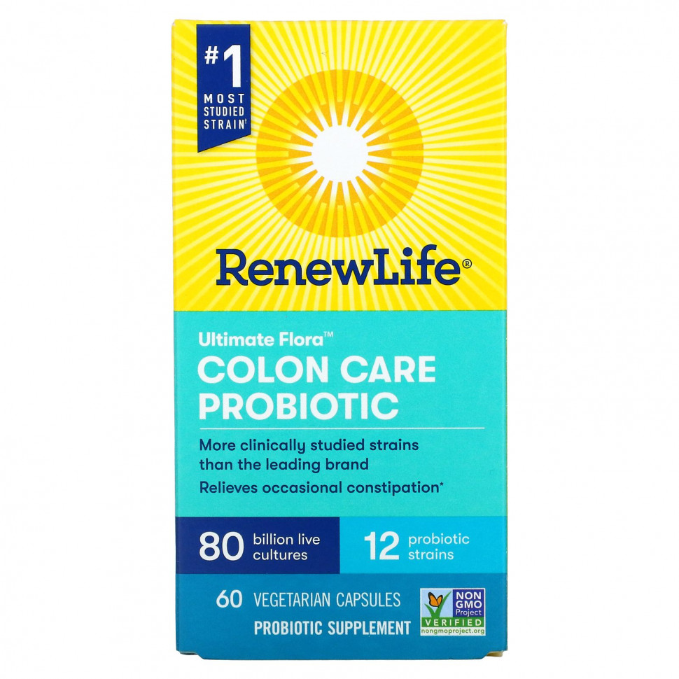   (Iherb) Renew Life, Ultimate Flora Colon Care Probiotic, 80  , 60      -     , -, 