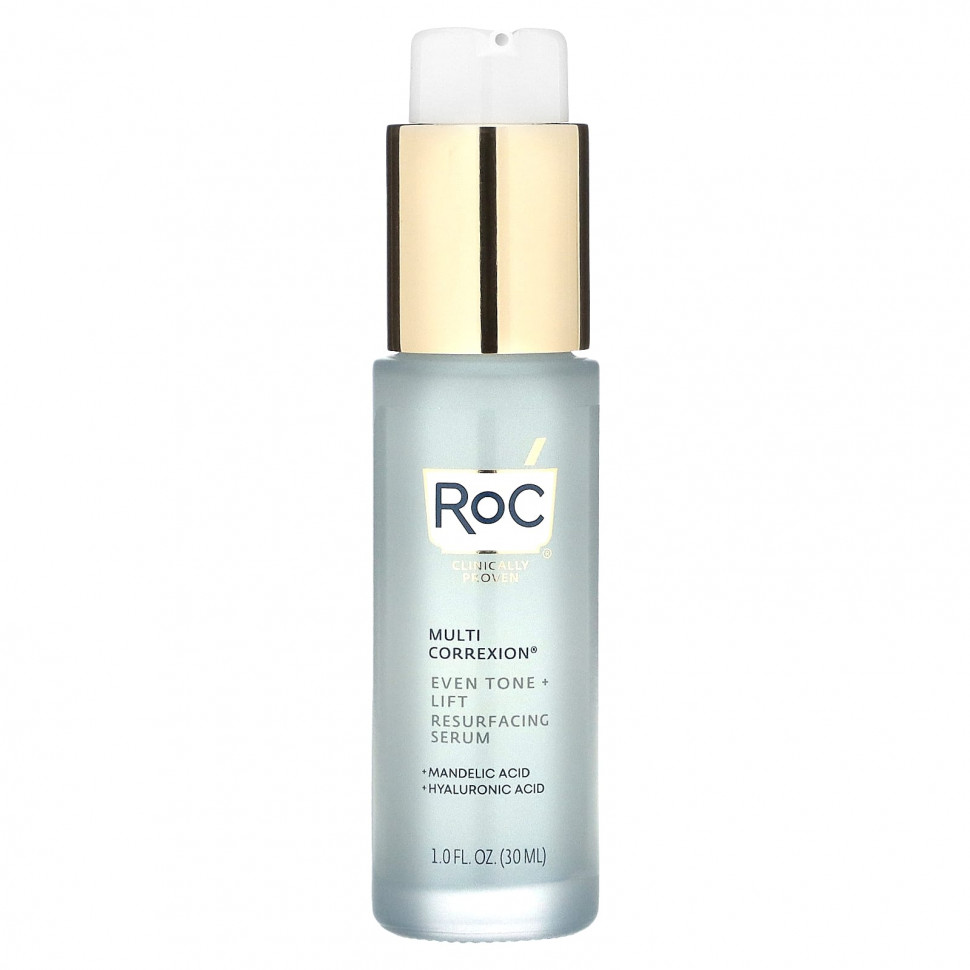   (Iherb) RoC, Multi Correxion, Even Tone + Lift, Resurfacing Serum, 1 fl oz (30 ml)    -     , -, 