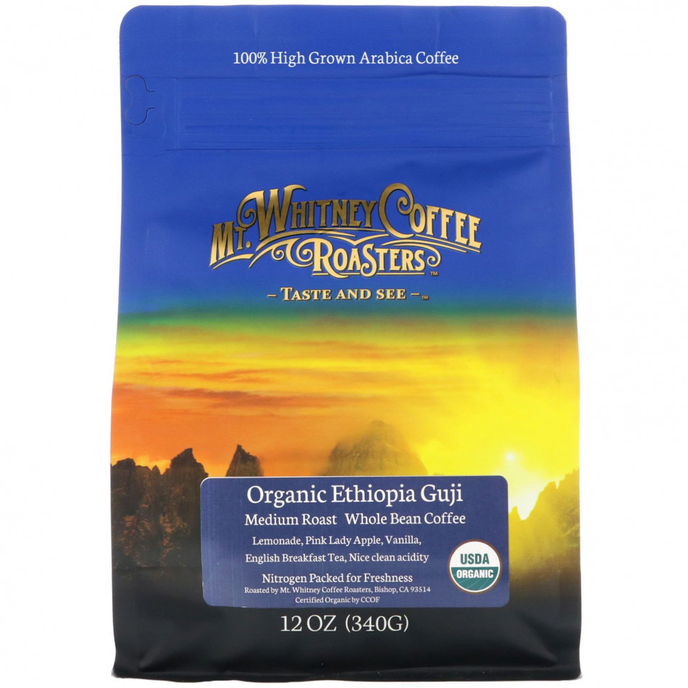   (Iherb) Mt. Whitney Coffee Roasters, Organic Ethiopia Guji,    ,  , 340  (12 )    -     , -, 