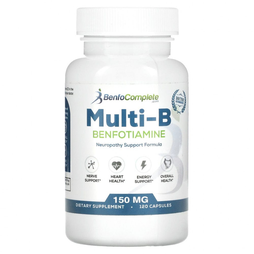 ���� ������ (Iherb) Benfotiamine Inc., �������������� ������� Multi-B ��� ����������, 150 ��, 120 ������, ������ �� 6510 ���
