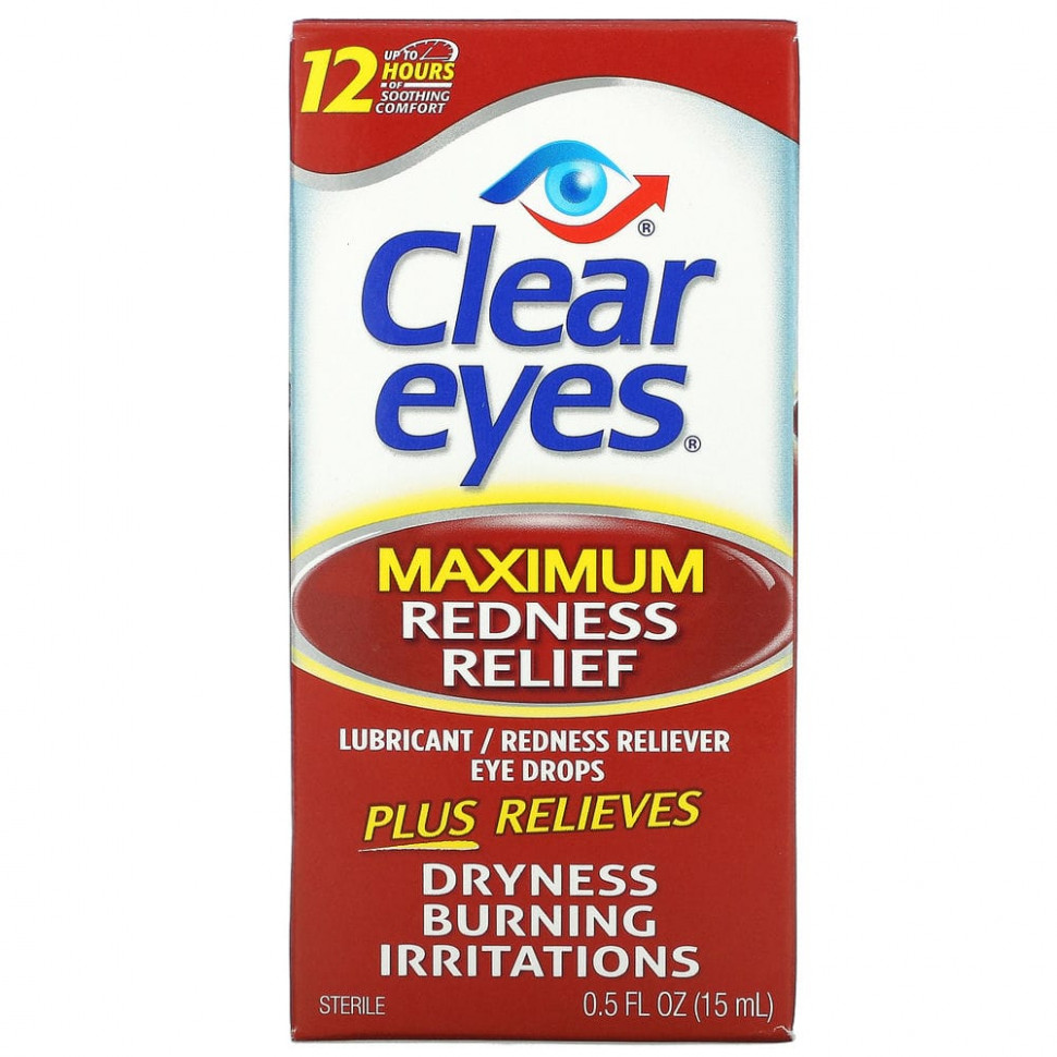 ���� ������ (Iherb) Clear Eyes, ������������ ������ �����������, ������� ����� ���������� / ������ �����������, 0,5 ������ ����� (15 ��), ������ �� 1160 ���