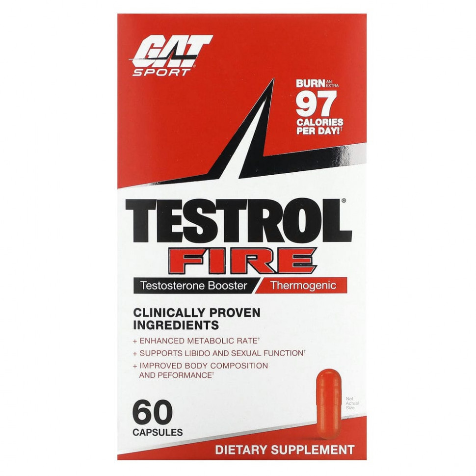   (Iherb) GAT, Testrol Fire,  , , 60     -     , -, 