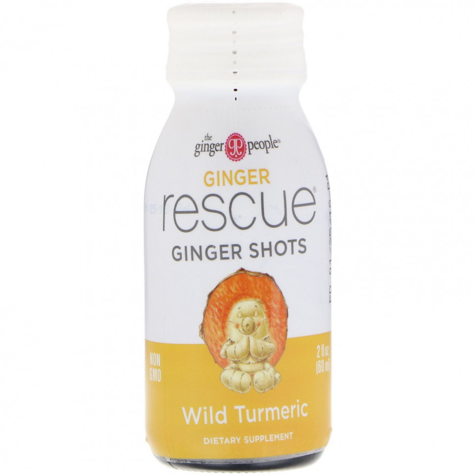 ���� ������ (Iherb) The Ginger People, Ginger Rescue Shots, ����� �������, 2 ������ ����� (60 ��), ������ �� 740 ���
