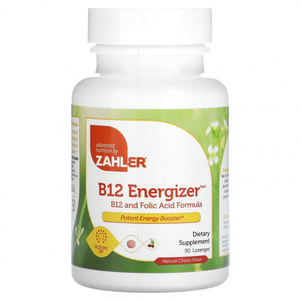 ���� ������ (Iherb) Zahler, B12 Energizer, ������� B12 � �������� �������, ����������� �����, 90 ��������, ������ �� 2820 ���