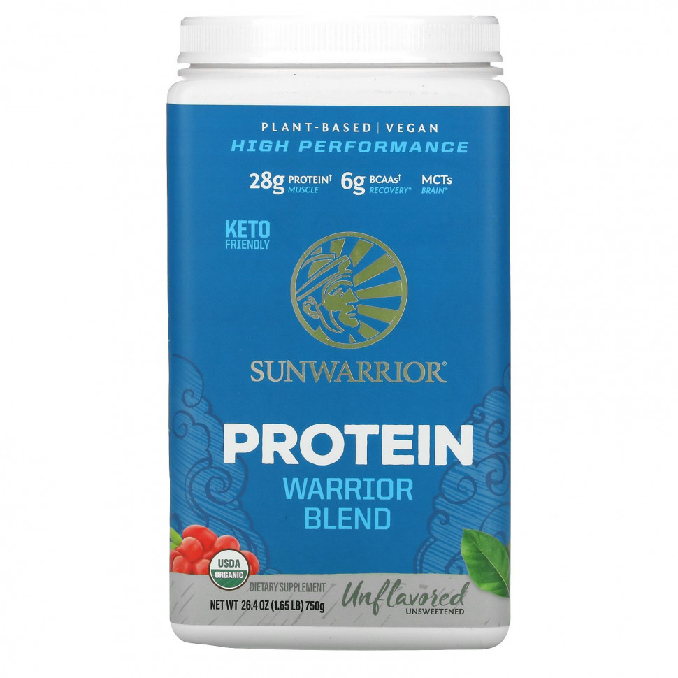 ���� ������ (Iherb) Sunwarrior, Warrior Blend Protein, ������������ ������������ �������, ��� �������, 750 � (1,65 �����), ������ �� 6600 ���