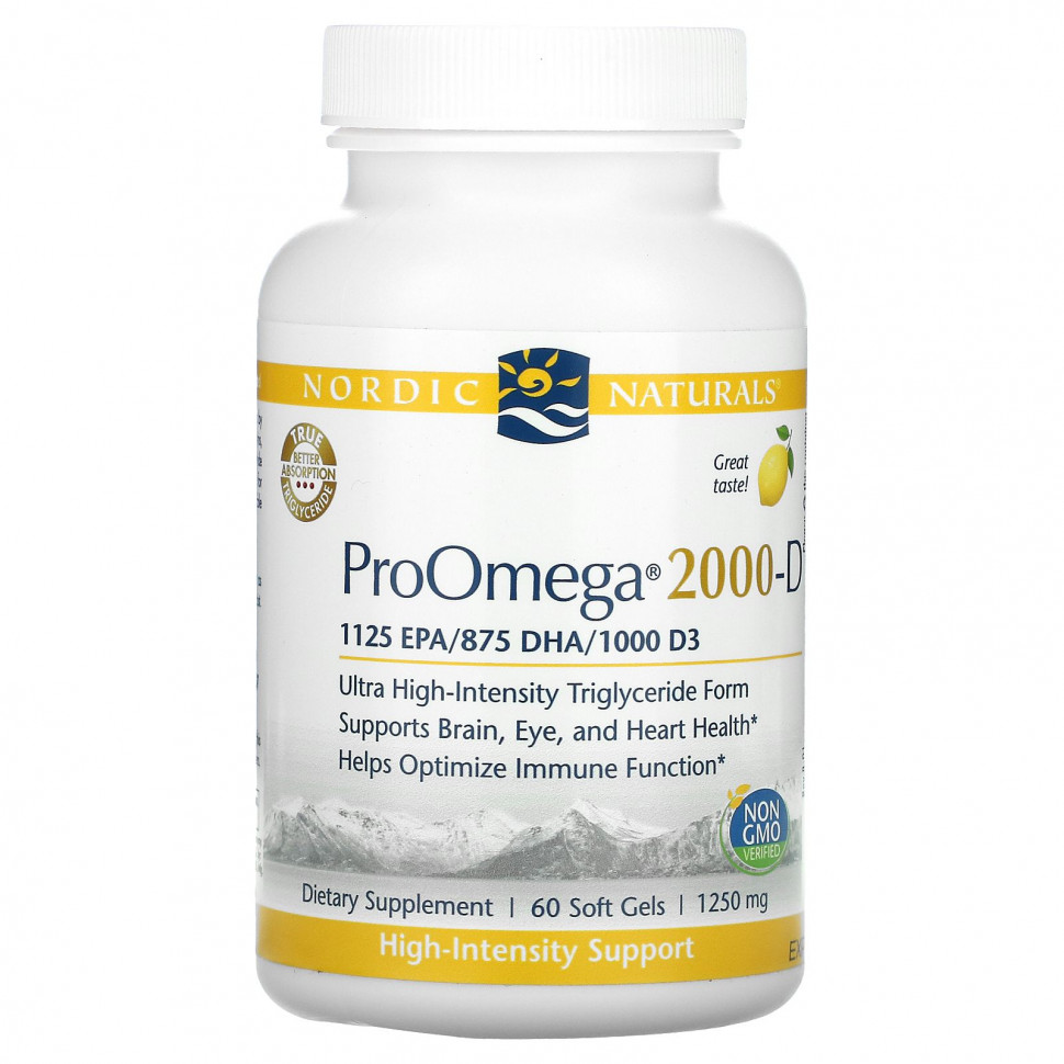   (Iherb) Nordic Naturals, ProOmega 2000-D, , 1250 , 60      -     , -, 