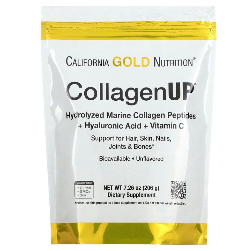 ���� ������ (Iherb) California Gold Nutrition, CollagenUP, ������� ��������������� ��������, ������������ ������� � ������� C, � ����������� ������, 206 � (7,26 �����), ������ �� 3290 ���