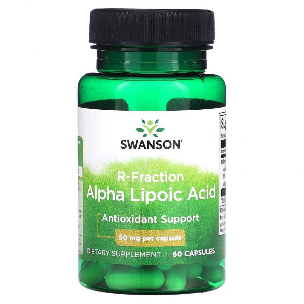 ���� ������ (Iherb) Swanson, �����-�������� ������� R-�������, 50 ��, 60 ������, ������ �� 2420 ���