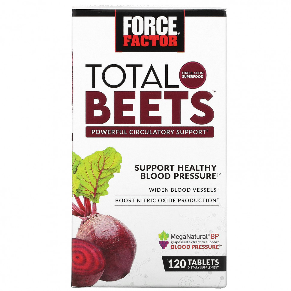 ���� ������ (Iherb) Force Factor, Total Beets, ����������� ��������� ��������������, 120 ��������, ������ �� 4060 ���