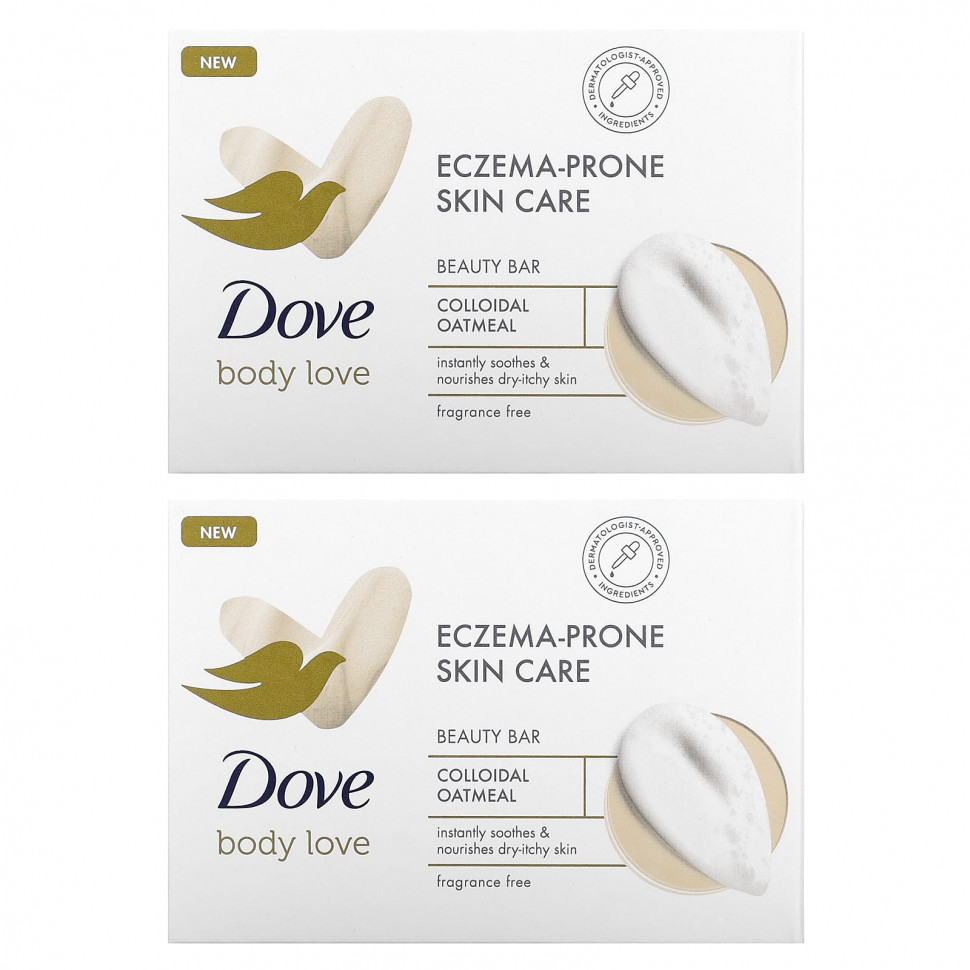 ���� ������ (Iherb) Dove, Body Love, ���� ��� ����� �� �����, �������� � ������, ��� �������, 2 ��������� �� 106 � (3,75 �����), ������ �� 1520 ���