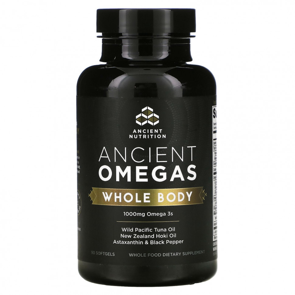   (Iherb) Dr. Axe / Ancient Nutrition, Ancient Omegas,   , 1000 , 90      -     , -, 