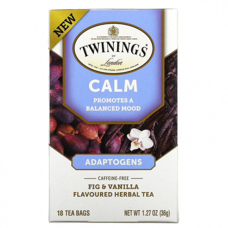 ���� ������ (Iherb) Twinings, Calm, ����������, �������� ��� �� ������ ������ � ������, ��� �������, 18 ������ ���������, 36 � (1,27 �����), ������ �� 1240 ���