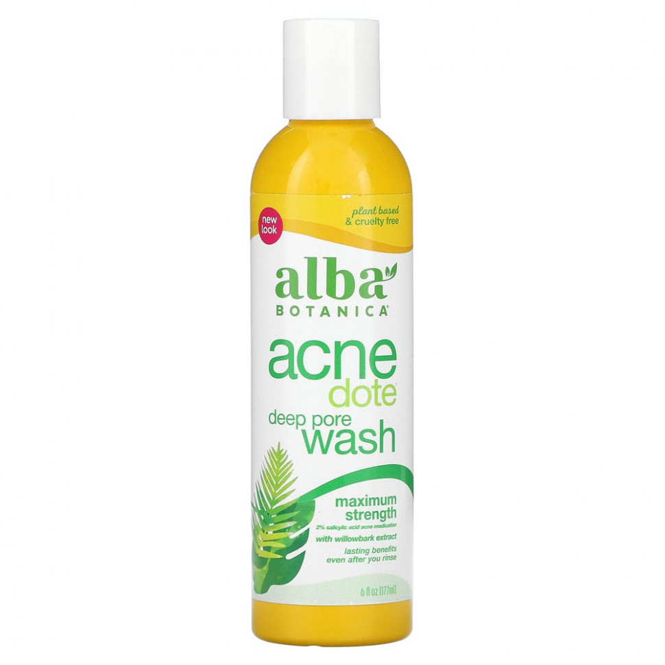   (Iherb) Alba Botanica, Acne Dote,   ,   ,   , 177  (6  )    -     , -, 