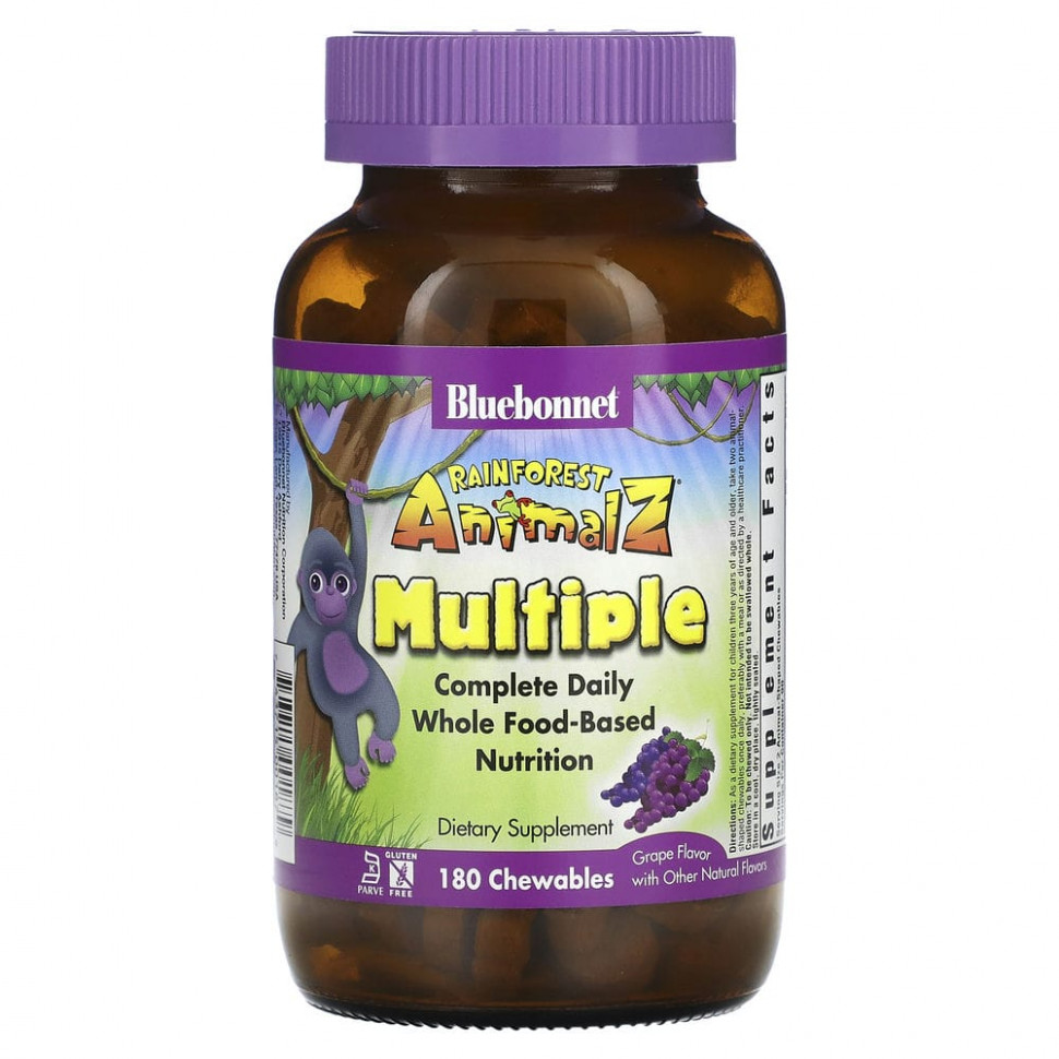   (Iherb) Bluebonnet Nutrition, Rainforest Animalz,     ,     , 180         -     , -, 