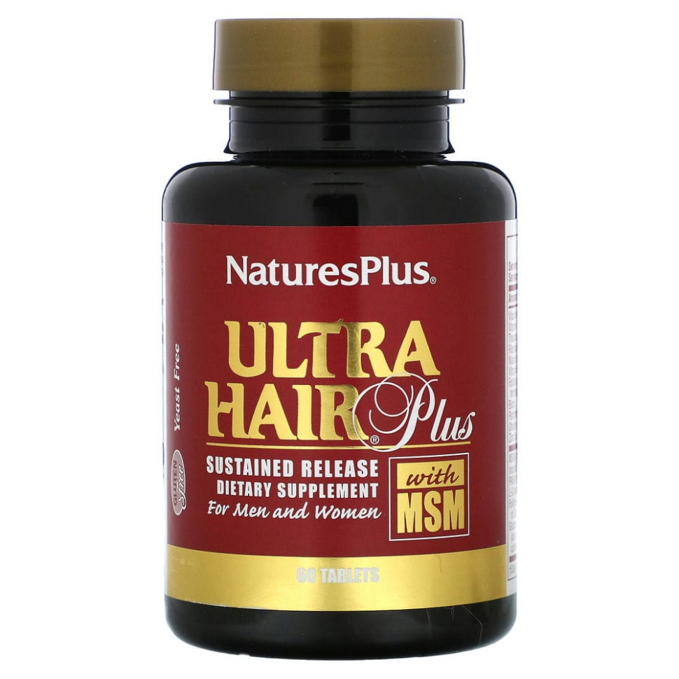   (Iherb) NaturesPlus, Ultra Hair Plus     MSM,     60     -     , -, 