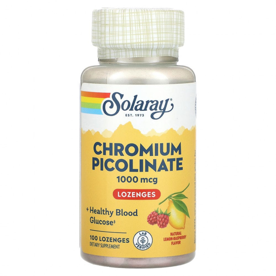 ���� ������ (Iherb) Solaray, ��������� �����, ����������� ����� � ������, 1000 ���, 100 ��������, ������ �� 2190 ���