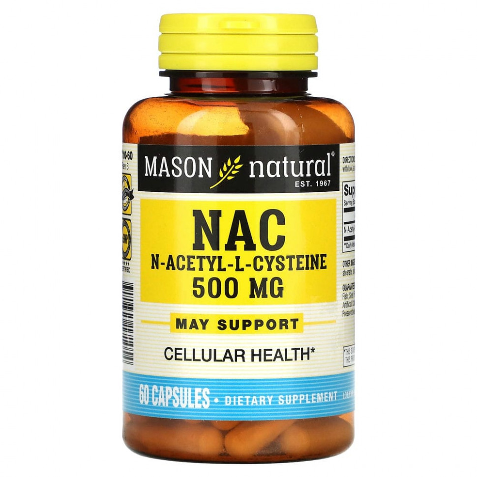   (Iherb) Mason Natural, NAC N--L-, 60     -     , -, 