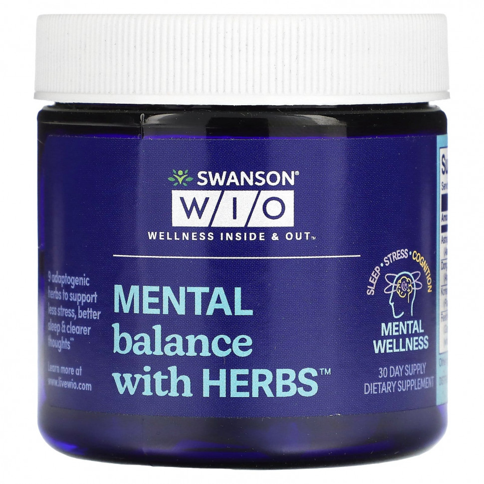 ���� ������ (Iherb) Swanson WIO, Mental Balance � �������, 30 ������, ������ �� 3680 ���