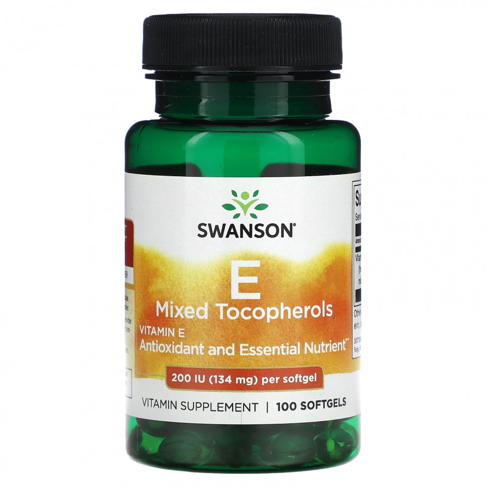   (Iherb) Swanson,     E, 200  (134 ), 100      -     , -, 