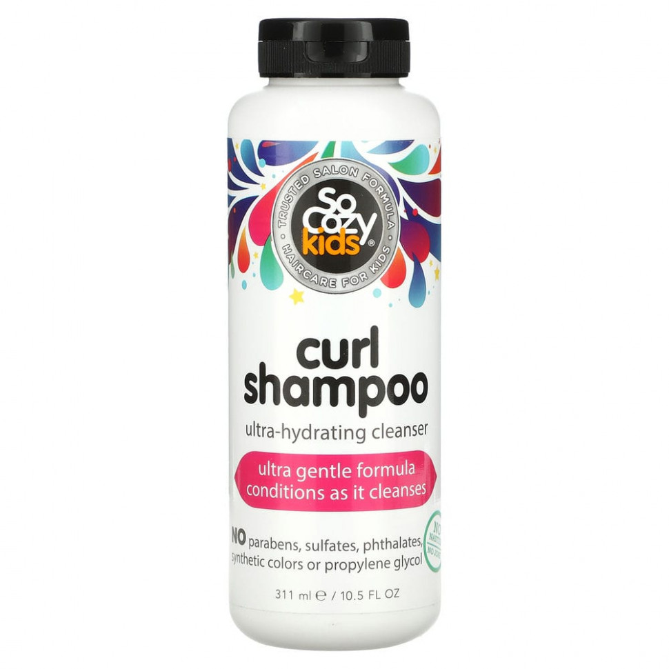 ���� ������ (Iherb) SoCozy, Kids, Curl Shampoo, ������� ��� �����, ���������������� � ��������, 311 �� (10,5 ����. �����), ������ �� 2550 ���