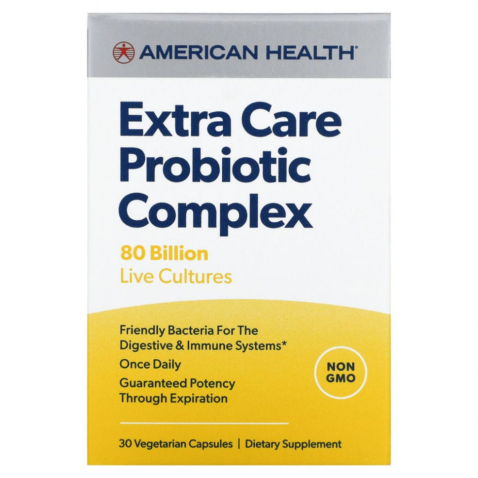   (Iherb) American Health,   Extra Care, 80  , 30      -     , -, 