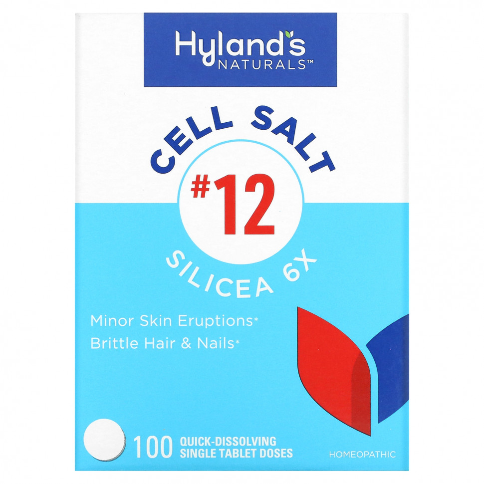   (Iherb) Hyland's, Cell Salt # 12, Silicea 6X, 100      -     , -, 