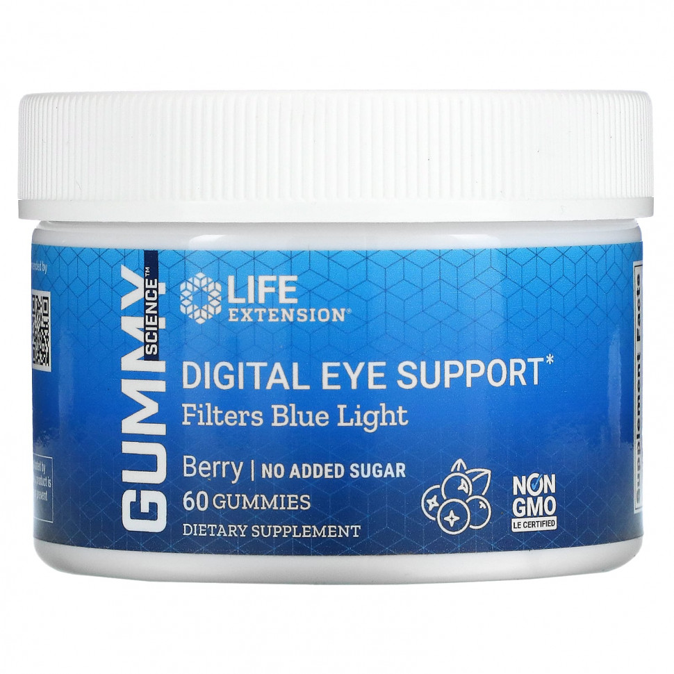 ���� ������ (Iherb) Life Extension, Digital Eye Support, �������� ��� ���������� ������ �����, ������� ����, 60 ����������� ��������, ������ �� 3180 ���
