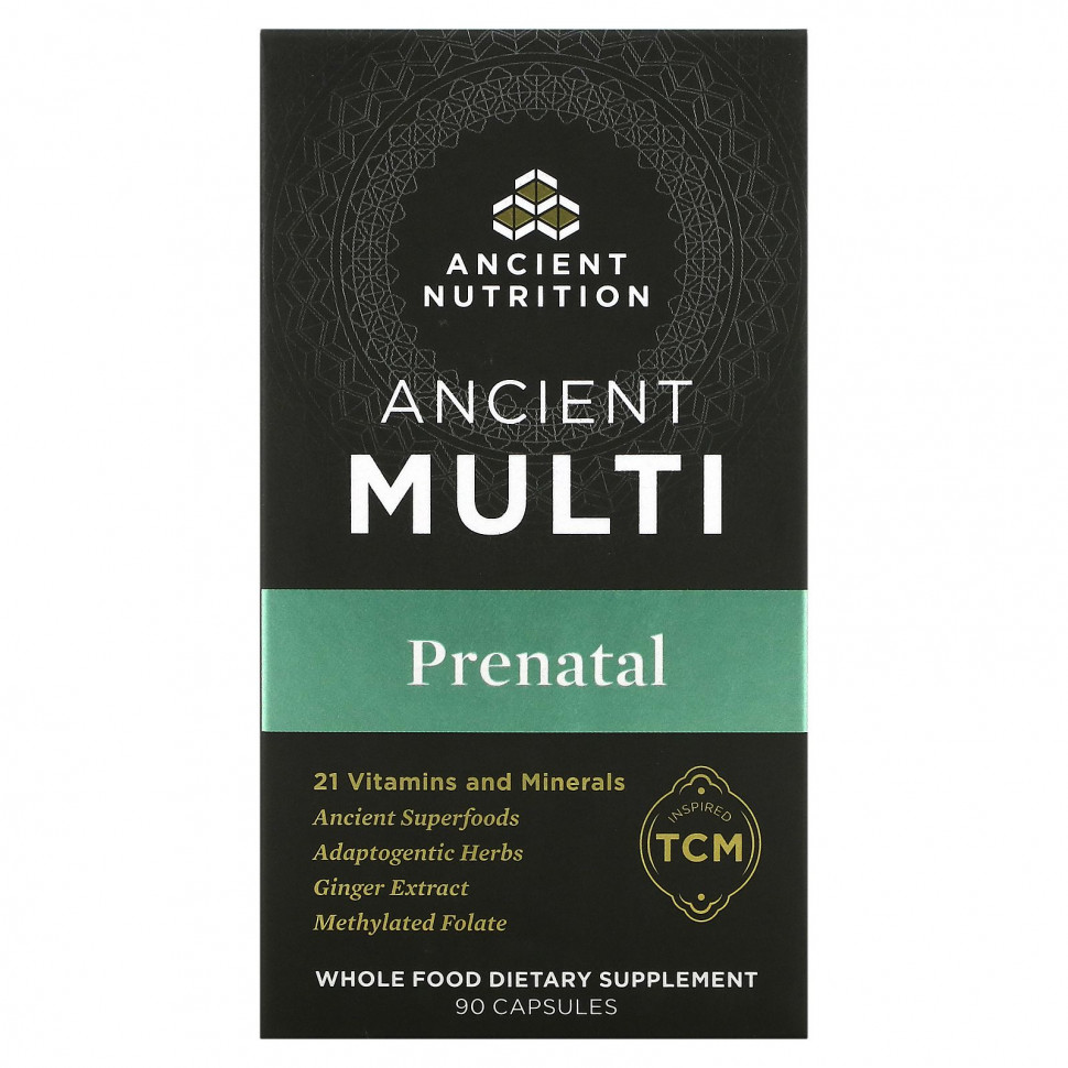   (Iherb) Dr. Axe / Ancient Nutrition, Ancient Multi Prenatal, 90     -     , -, 