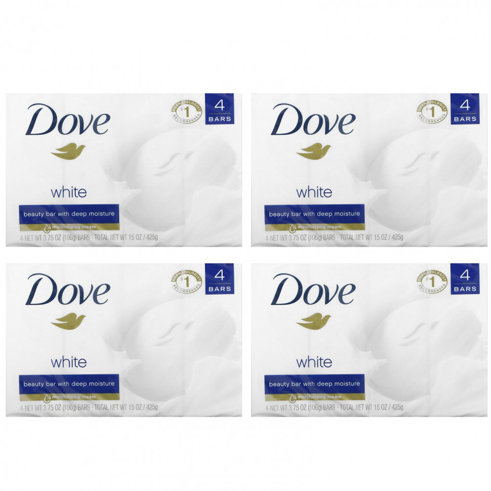 ���� ������ (Iherb) Dove, ���� Beauty Bar, �������� ����������, �����, 4 ��., �� 106 � (3,75 �����), ������ �� 2430 ���