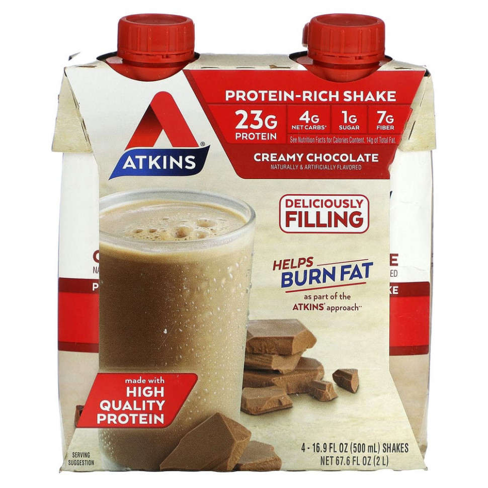 ���� ������ (Iherb) Atkins, ���������� ��������� ��������, ��������� �������, 4 ��������, 500 �� (16,9 ����. �����), ������ �� 4480 ���