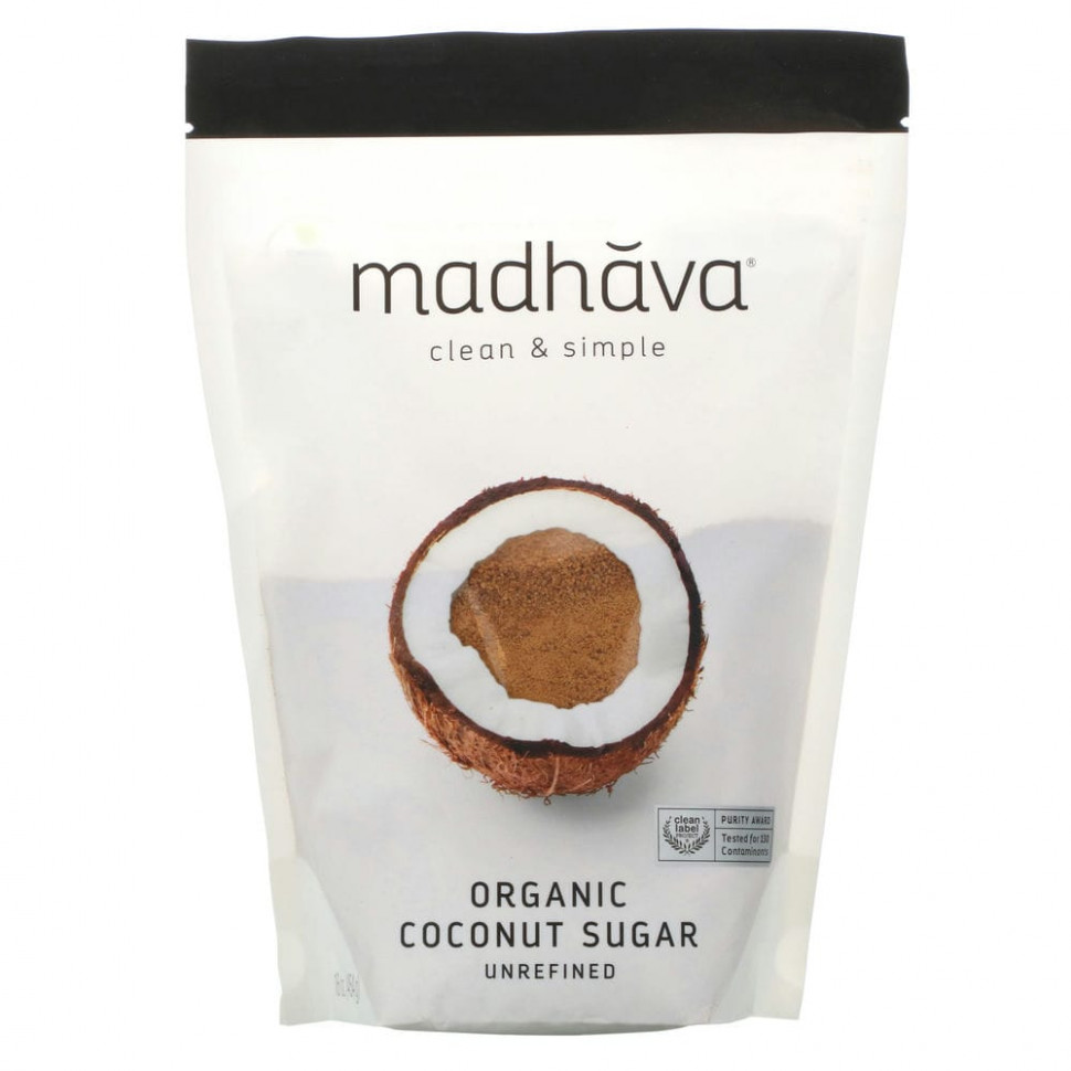���� ������ (Iherb) Madhava Natural Sweeteners, ������������ ��������� �����, ����������������, 454 � (1 ����), ������ �� 1710 ���