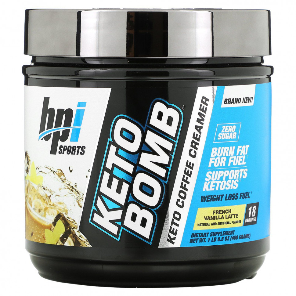 ���� ������ (Iherb) BPI Sports, Keto Bomb, ���������� ������ ��� ����, ����� � ����������� �������, 468 � (1 ���� 0,5 �����), ������ �� 6340 ���