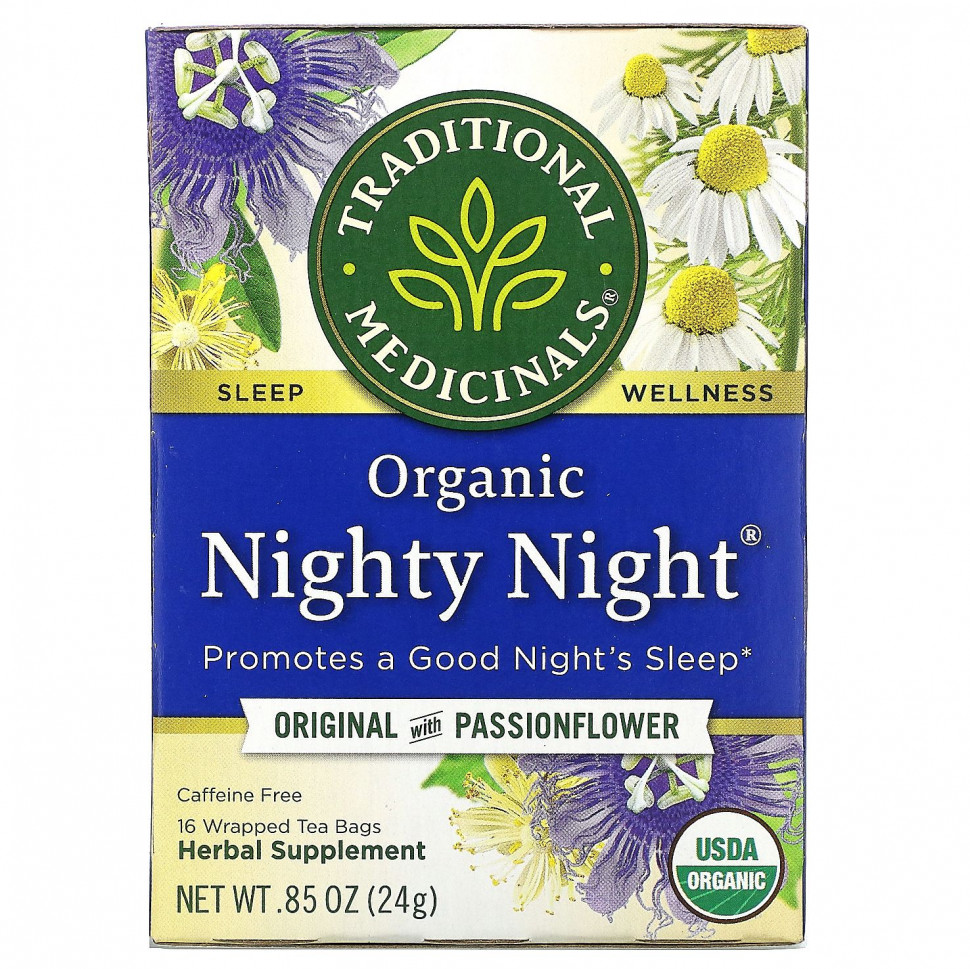 ���� ������ (Iherb) Traditional Medicinals, Nighty Night, ������������, ��������� ��� � �����������, ��� �������, 16 ������ ���������, 24 � (0,85 �����), ������ �� 1150 ���