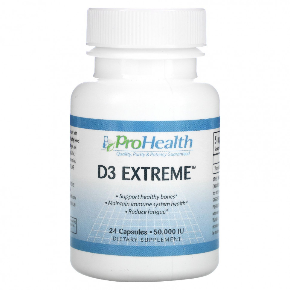 ���� ������ (Iherb) ProHealth Longevity, D3 Extreme, 50 000 ��, 24 �������, ������ �� 3020 ���