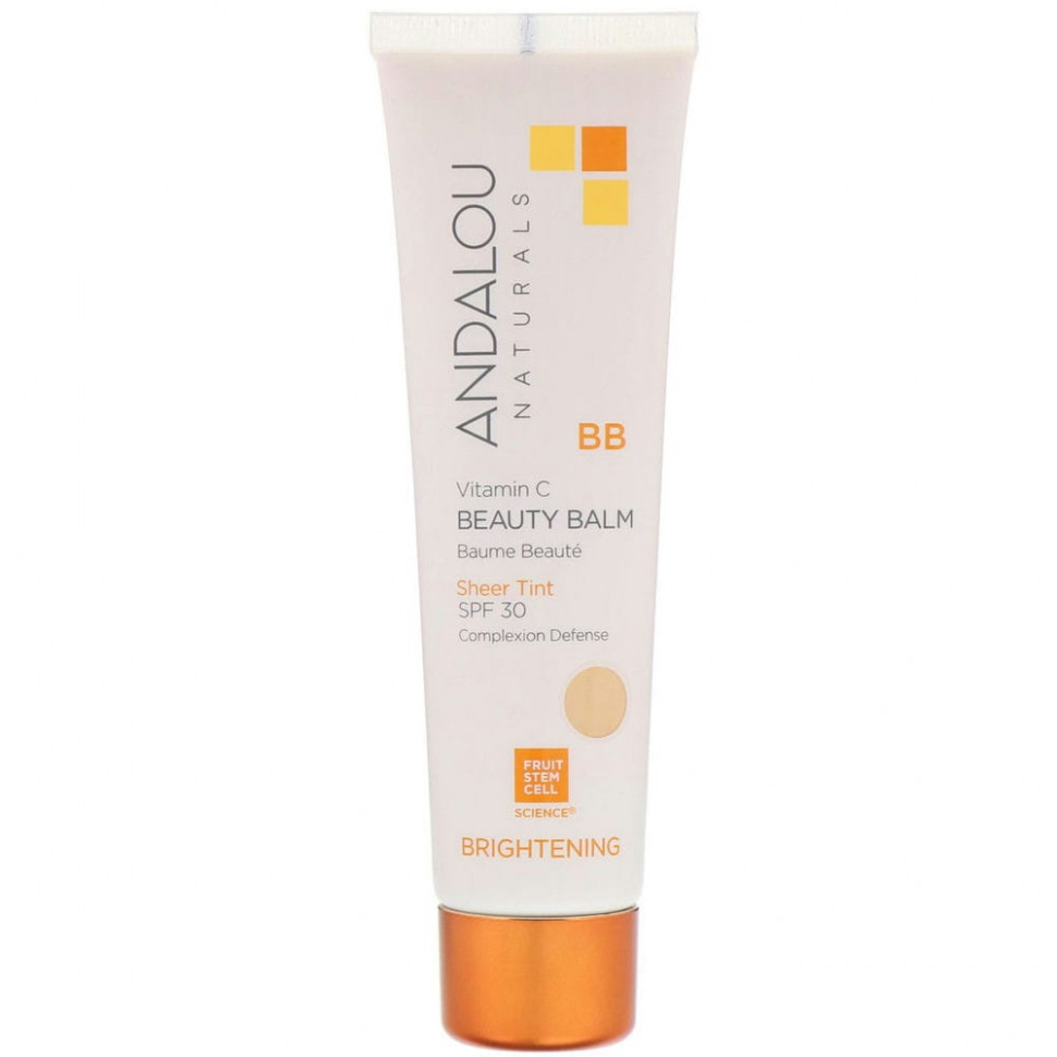 ���� ������ (Iherb) Andalou Naturals, BB Beauty Balm, ����������� ������� � ��������� C, SPF 30, ����������, 58 �� (2 ����. �����), ������ �� 3630 ���