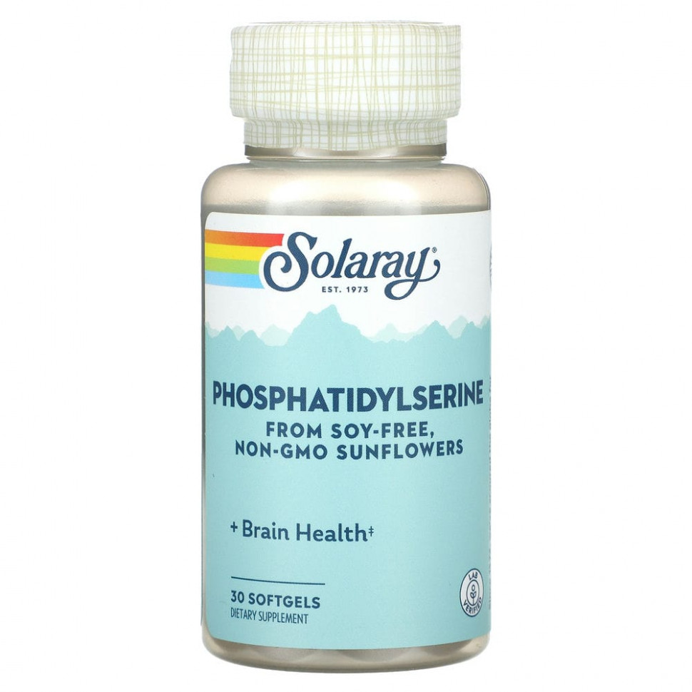 ���� ������ (Iherb) Solaray, ���������������, 30 ������ ��������, ������ �� 4000 ���