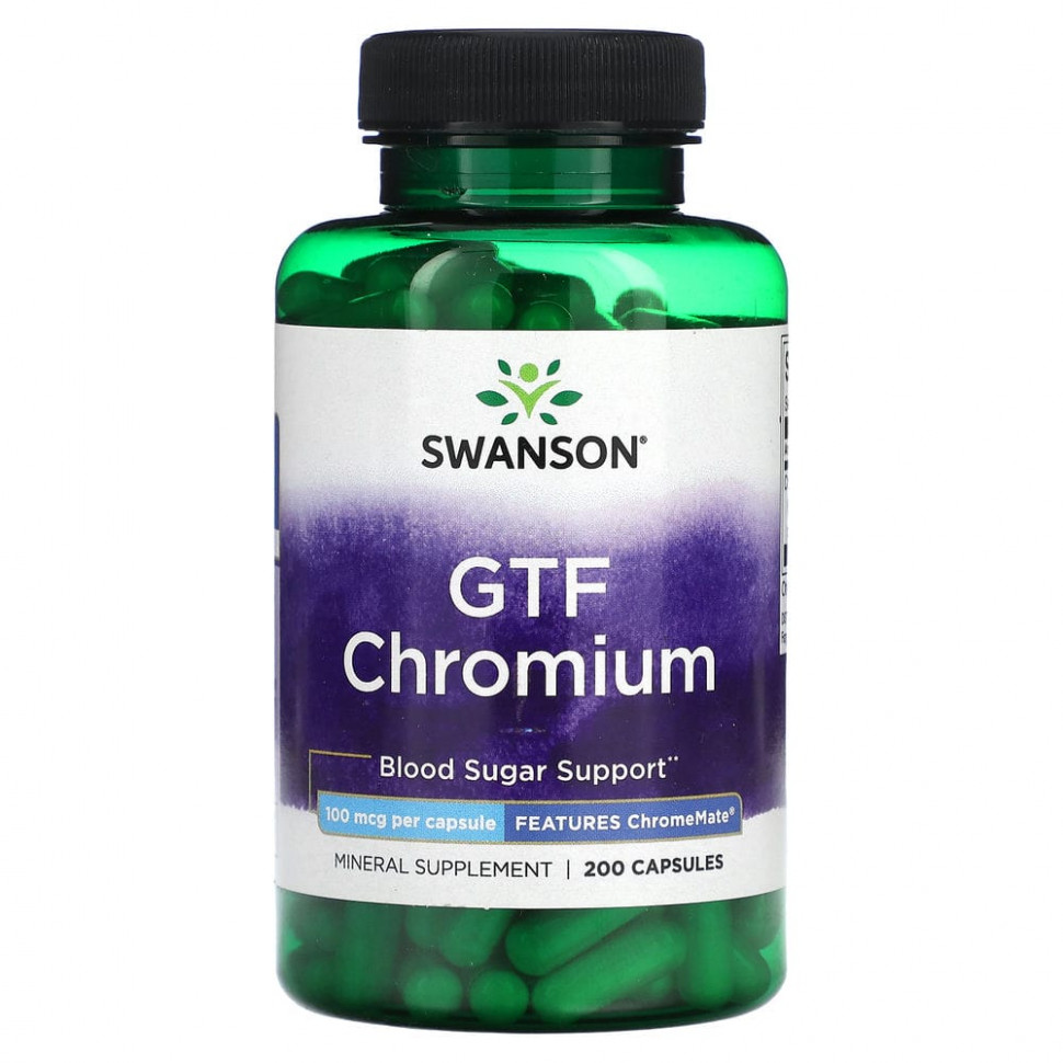 ���� ������ (Iherb) Swanson, GTF ����, 100 ���, 200 ������, ������ �� 1480 ���