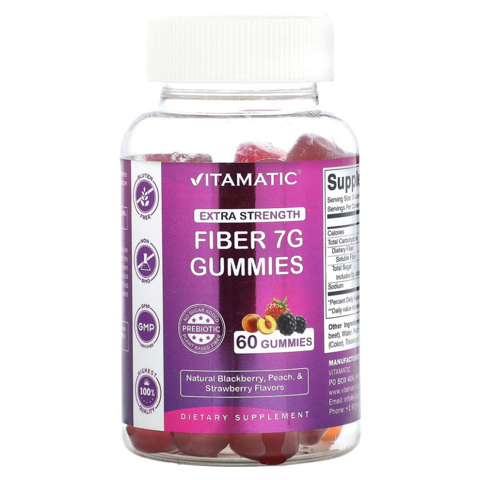 ���� ������ (Iherb) Vitamatic, ����������� ���������� � ����������, ��������� ���� ��������, ����������� �������, ������ � ��������, 2,3 �, 60 ����������� ��������, ������ �� 1950 ���