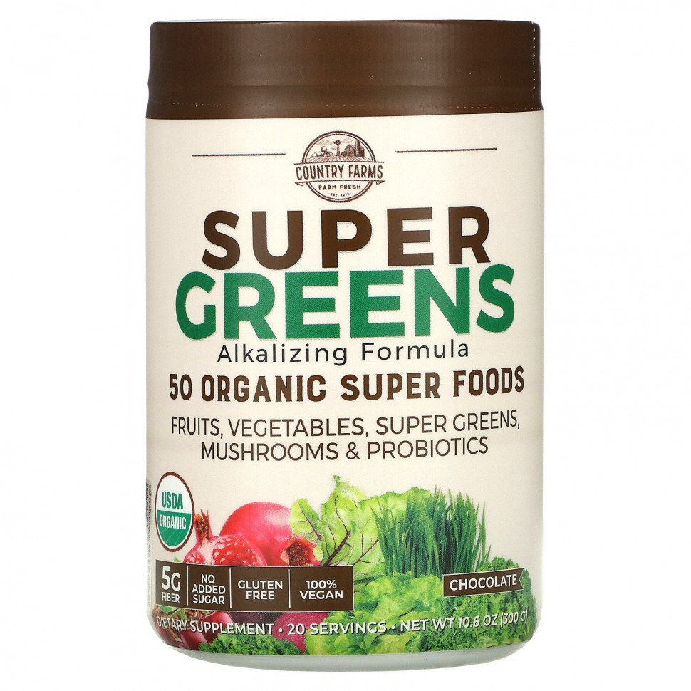   (Iherb) Country Farms, Super Greens,    ,   , 300  (10,6 )    -     , -, 