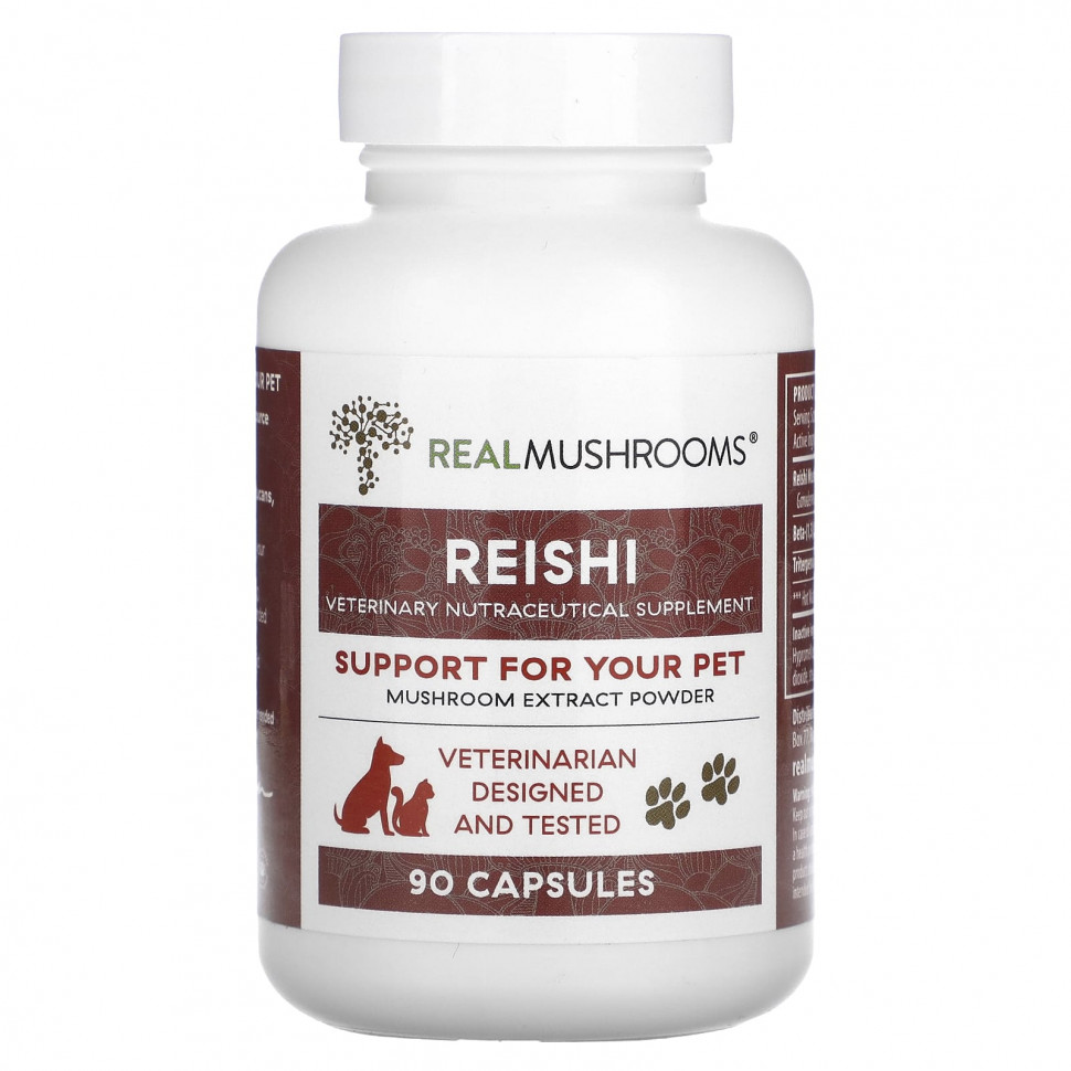 ���� ������ (Iherb) Real Mushrooms, �����, ��������� ��� ������ �������, 90 ������, ������ �� 3950 ���