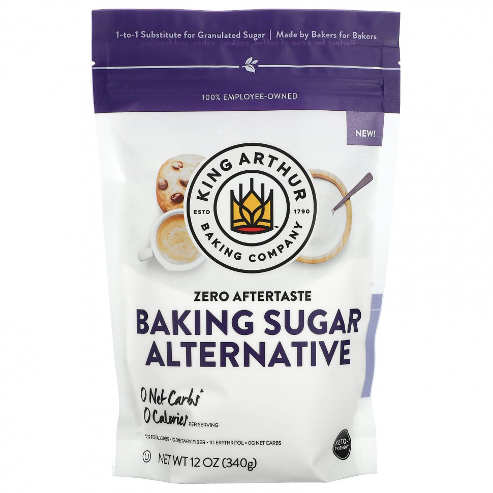   (Iherb) King Arthur Flour, Baking Sugar Alternative , 12 oz (340 g)    -     , -, 