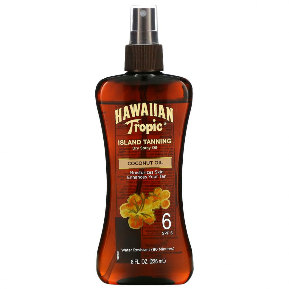   (Iherb) Hawaiian Tropic, Island Tanning,  -     , SPF 6, 236  (8 . )    -     , -, 