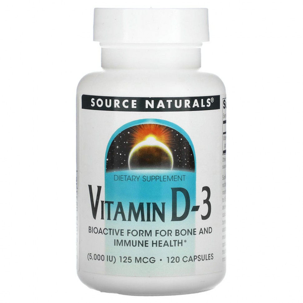���� ������ (Iherb) Source Naturals, ������� D3, 5000 ��, 120 ������, ������ �� 1630 ���