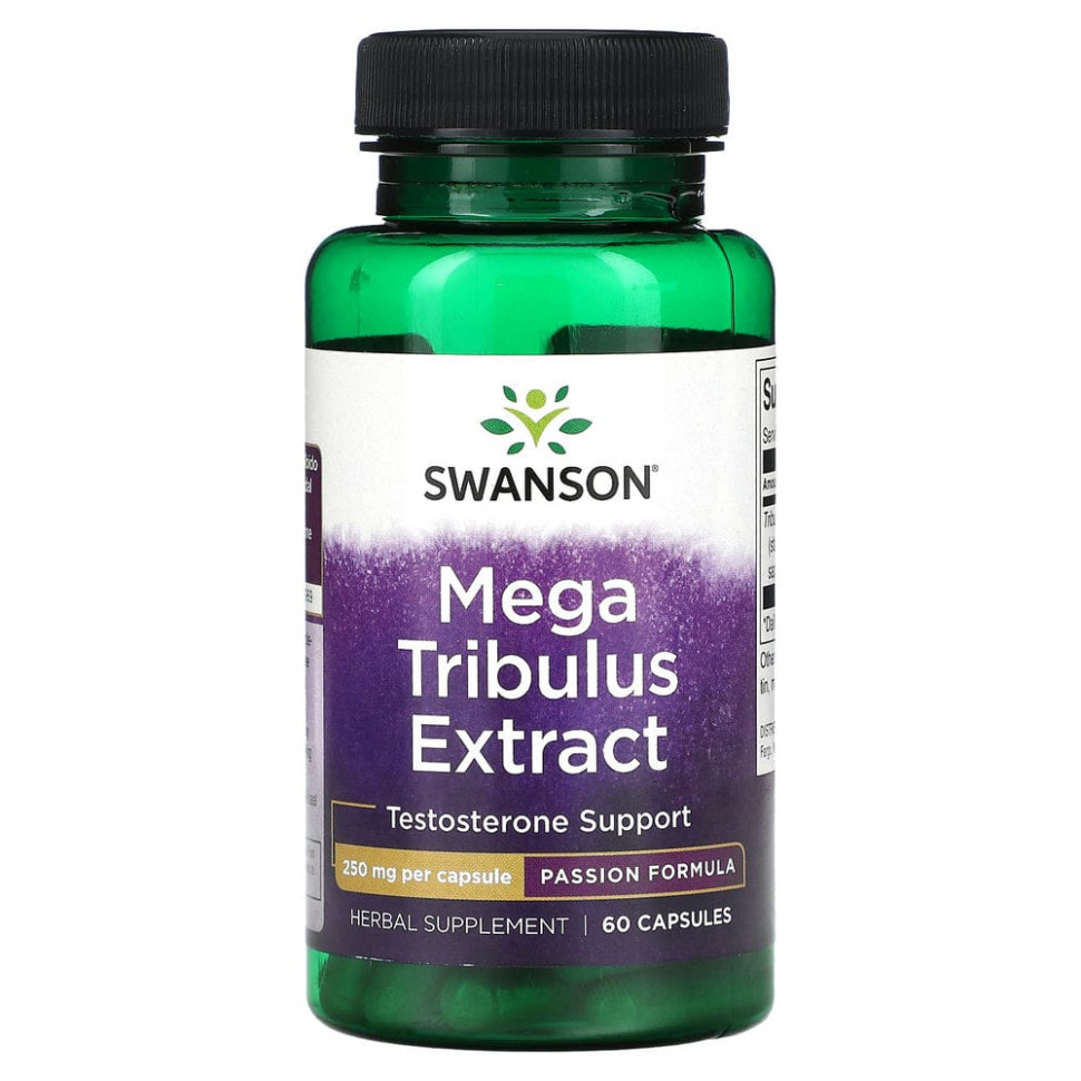   (Iherb) Swanson,  Mega Tribulus, 250 , 60     -     , -, 