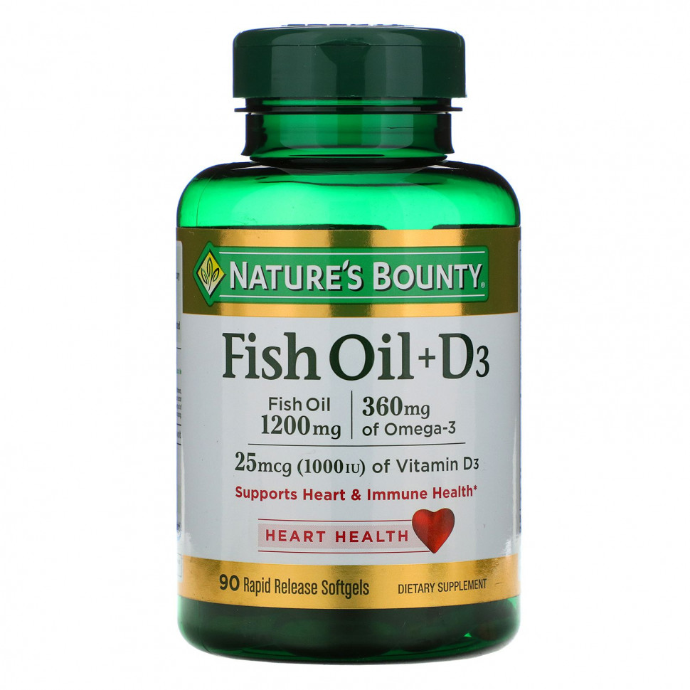   (Iherb) Nature's Bounty,   + D3, 90        -     , -, 